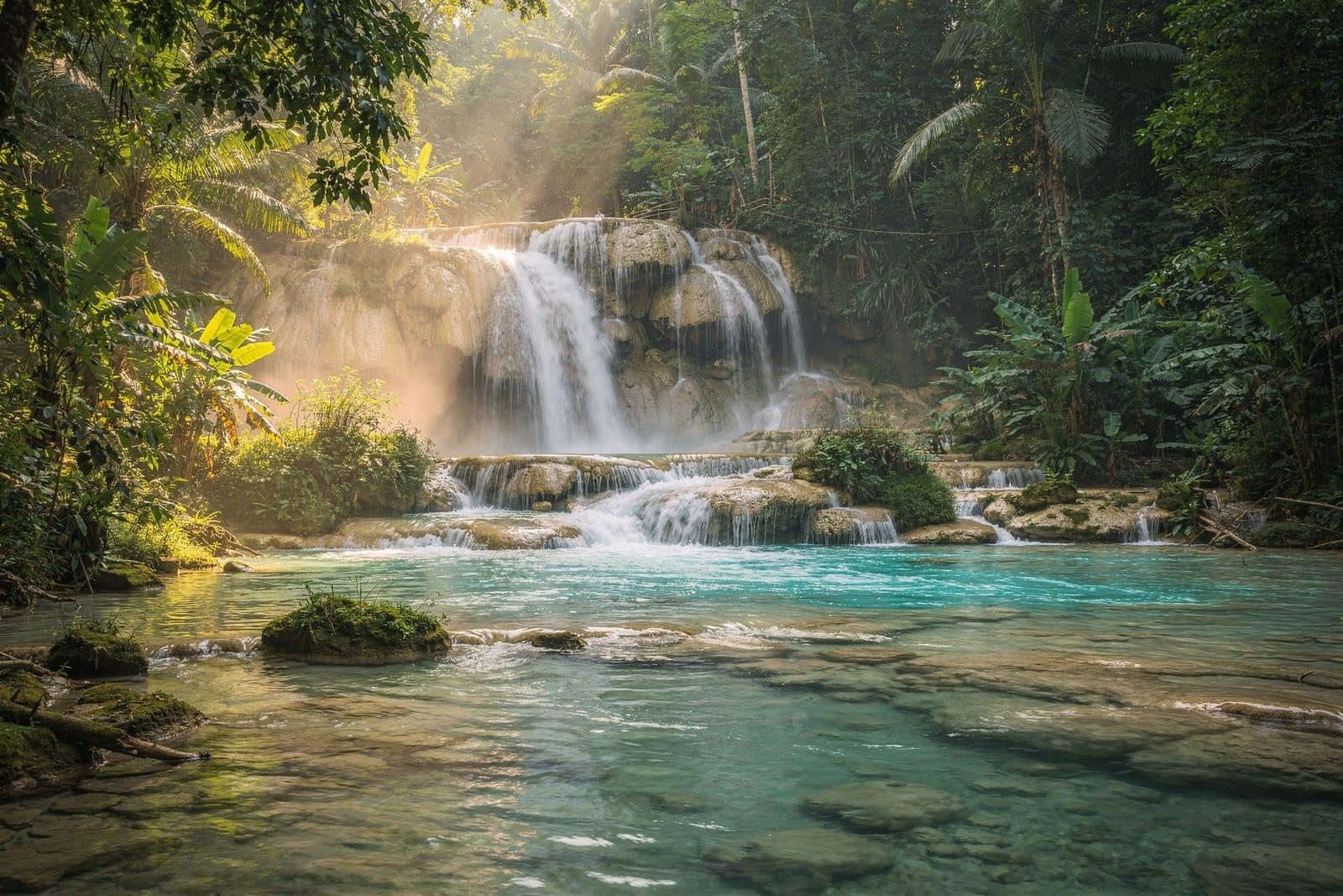 Laos travel scene
