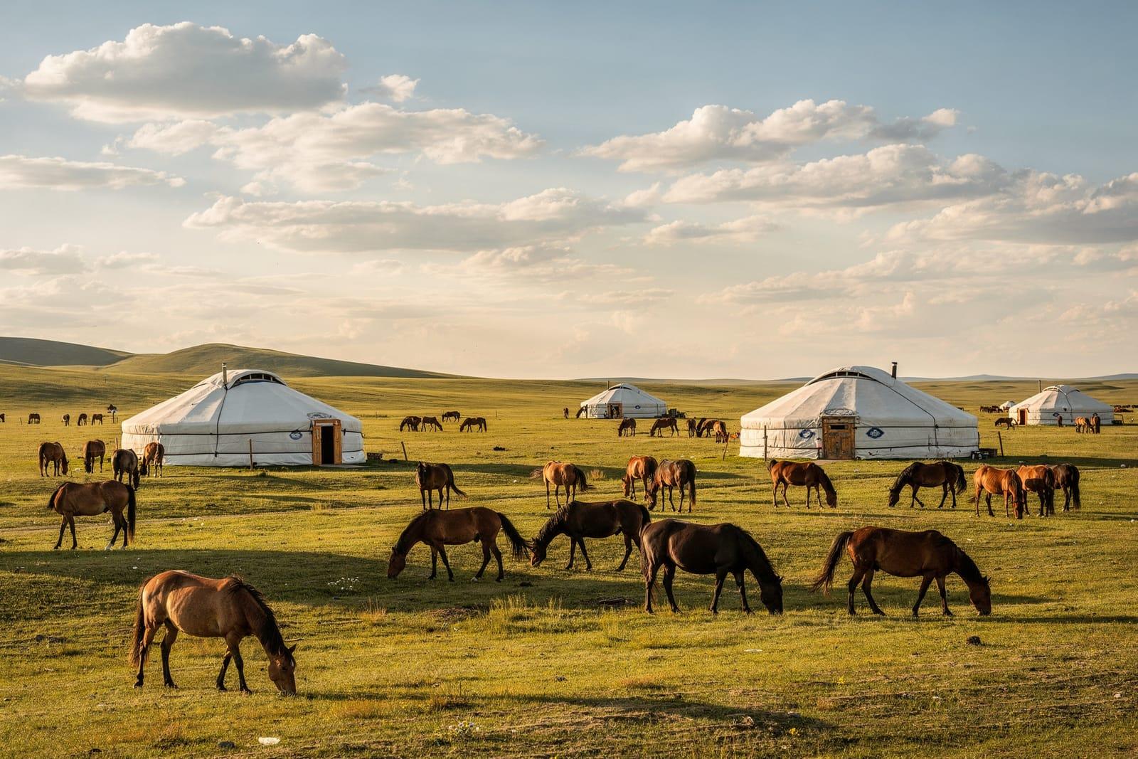 Mongolia travel scene