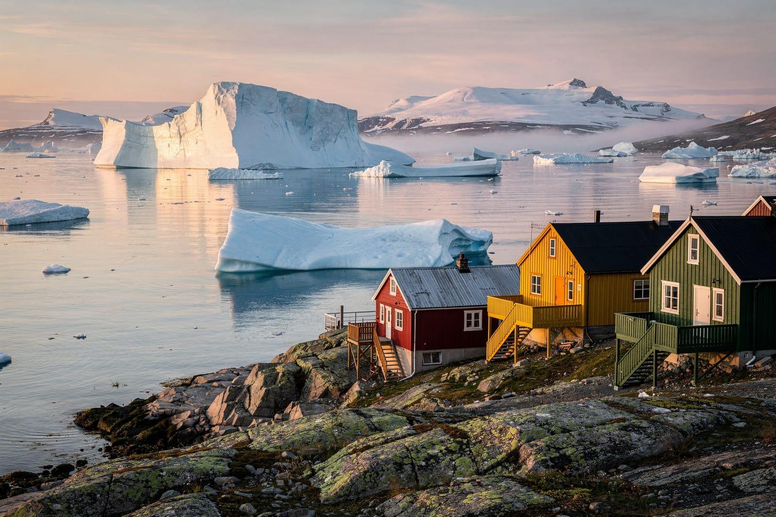 Greenland travel scene
