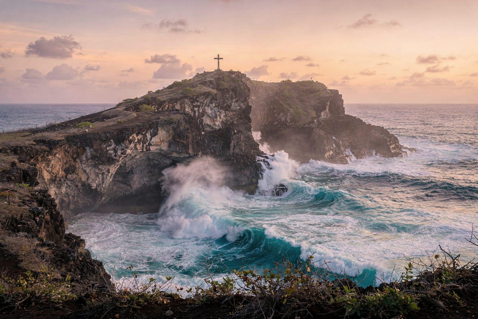 Guadeloupe travel scene