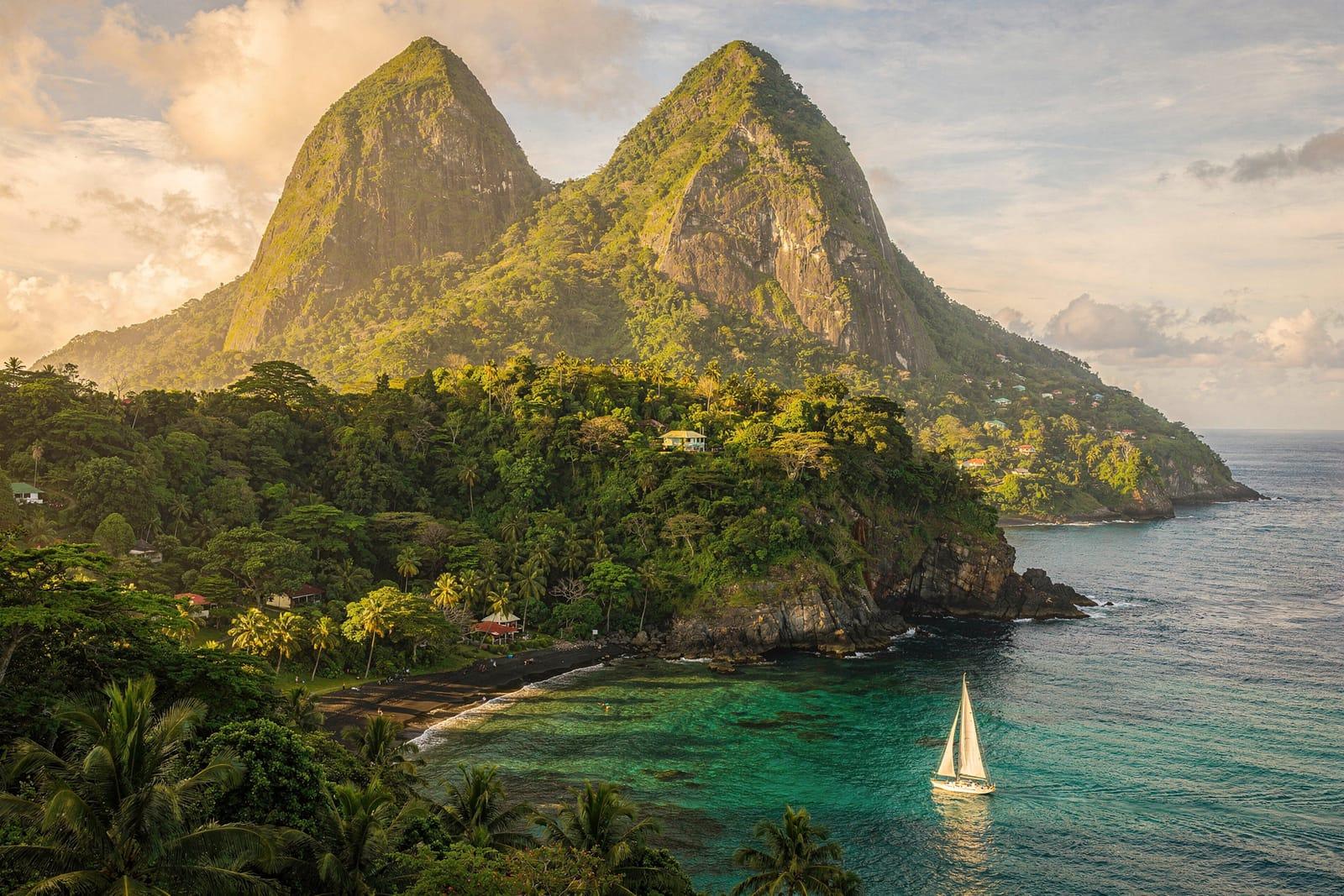 Saint Lucia travel scene