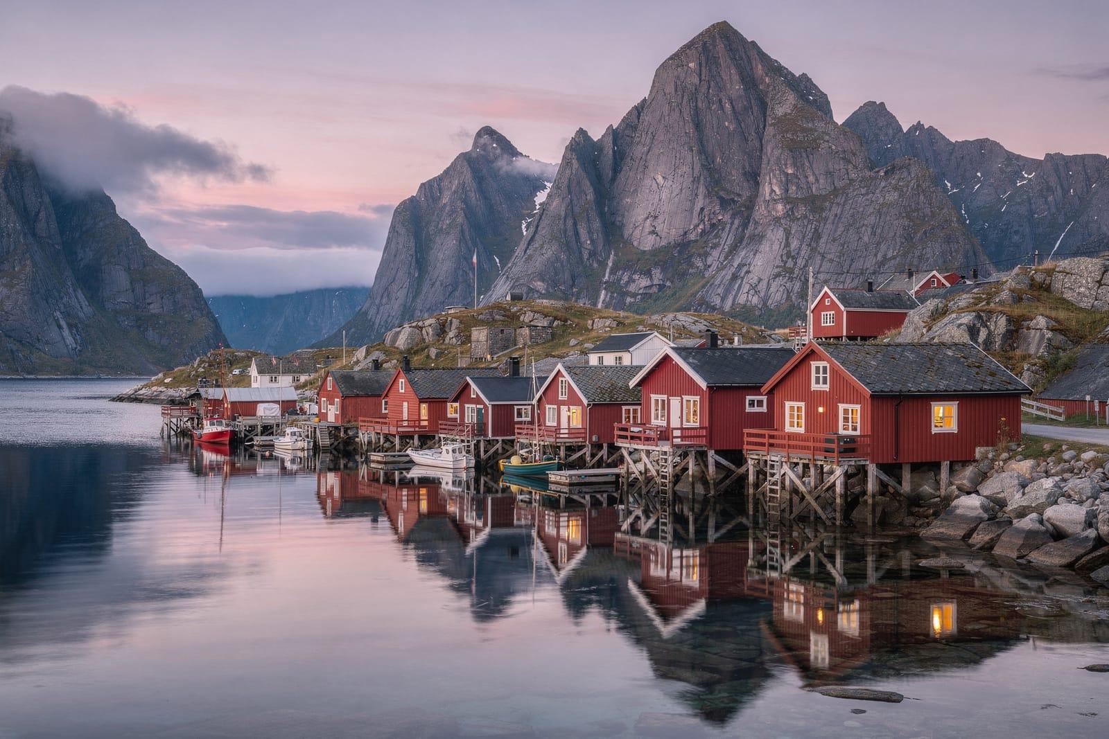 Norway travel scene